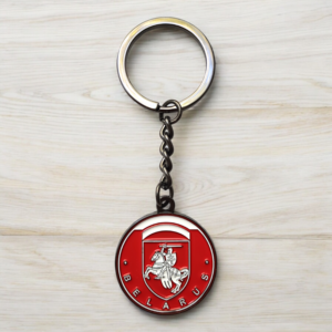 Бірулька металічная на ланцужку з гербам «Пагоня» з аўтанумароў Бірулька металічная на ланцужку з гербам «Пагоня» з аўтанумароў