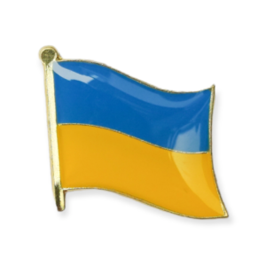 Значак металічны з украінскім сцягам