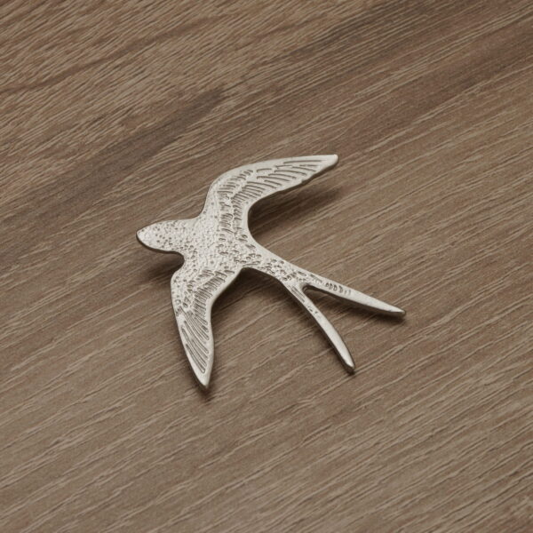 Брошка металічная «Ластаўка»