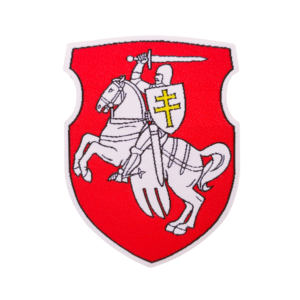 36738249.png Нашыўка тканая з гербам «Пагоня» (з тэрмаклеявым слоем)
