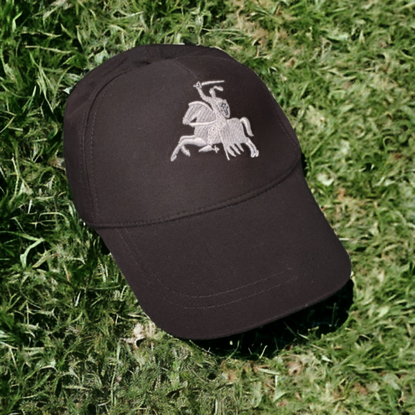 Бейсболка (кепка) чорная са старажытным гербам «Пагоня»