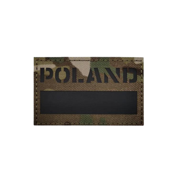 Нашыўка тактычная са сцягам Польшчы і надпісам POLAND