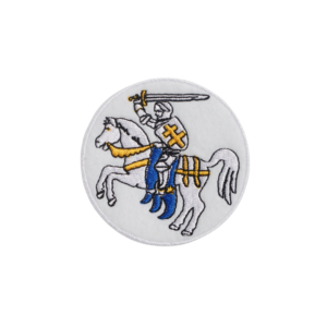 95620110.png Нашыўка вышытая са старажытным гербам «Пагоня» на белым фоне