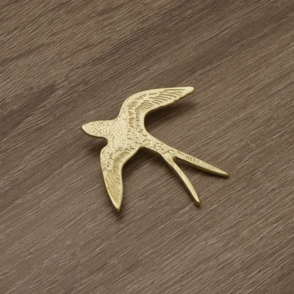 Брошка металічная «Ластаўка»