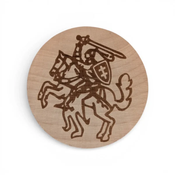 Магніт-адкрывалка драўляны са старажытным гербам «Пагоня»