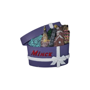 Decorative magnet resembling Minsk landmarks