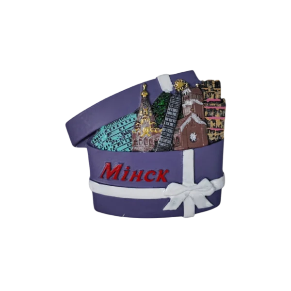 Decorative magnet resembling Minsk landmarks